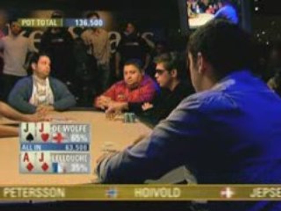 Poker EPT 4 Londres Antony Lellouche Vs Roland de Wolfe