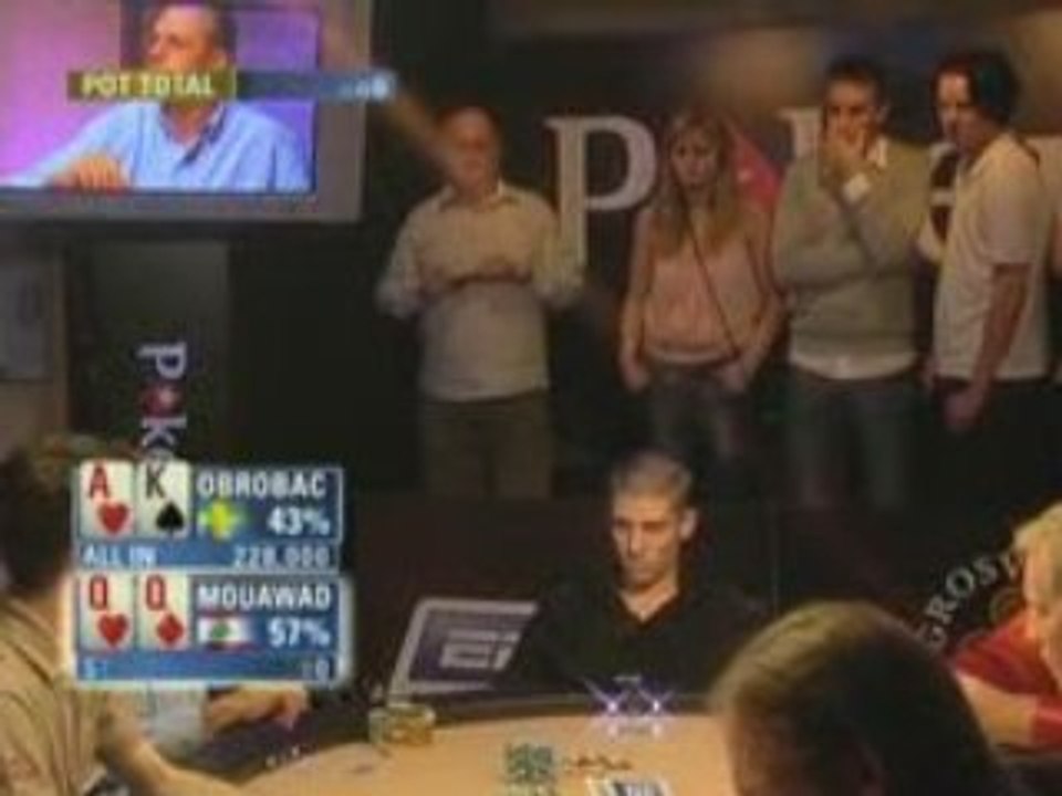 Poker EPT 4 Londres  Joseph Mouawad Vs David Obrobac