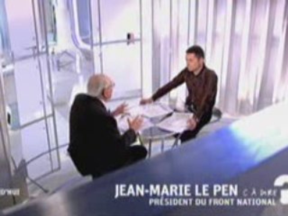 Jean-Marie Le Pen dans "C à dire" sur France5 2/3/2009