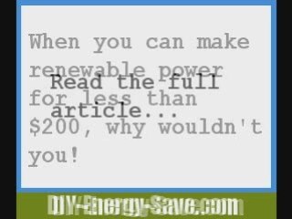 Make Your Own Power - Why Don't You Make Power At Home Ye...