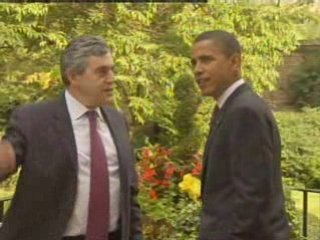 Gordon Brown in the US for talks with President Obama