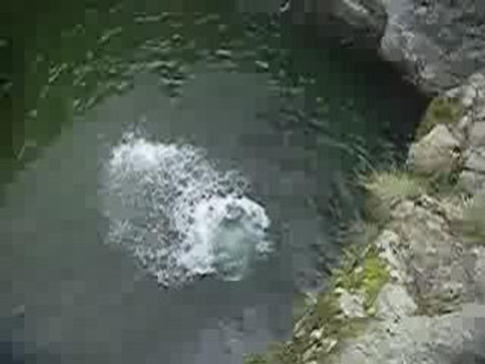 www.ardeche-canyon.com Borne saut 8m