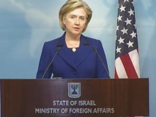 Clinton reaffirms US support for Mideast two state solution