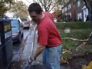 Driveway Compacting with Wacker