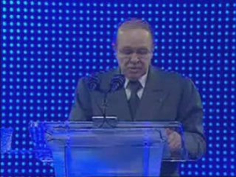 Bouteflika discours à la Coupole Mohamed Boudiaf à Alger 1/6