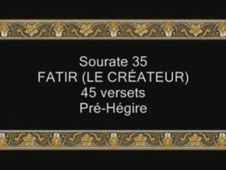 Coran sourate 035 le créateur ( Fatir ) budair vostfr