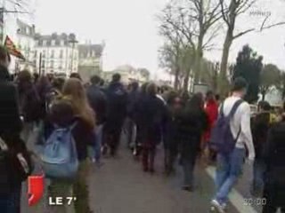 Loi LRU : 700 étudiants dans les rues de Nantes
