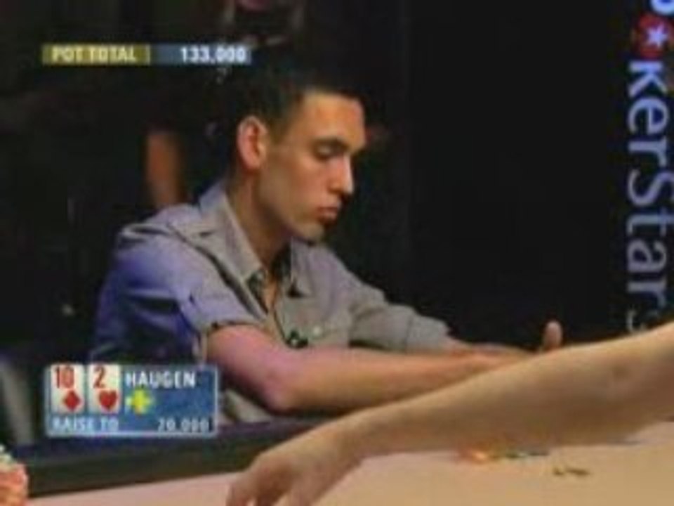 Poker EPT 4 Londres  Fredrick Haugen steal