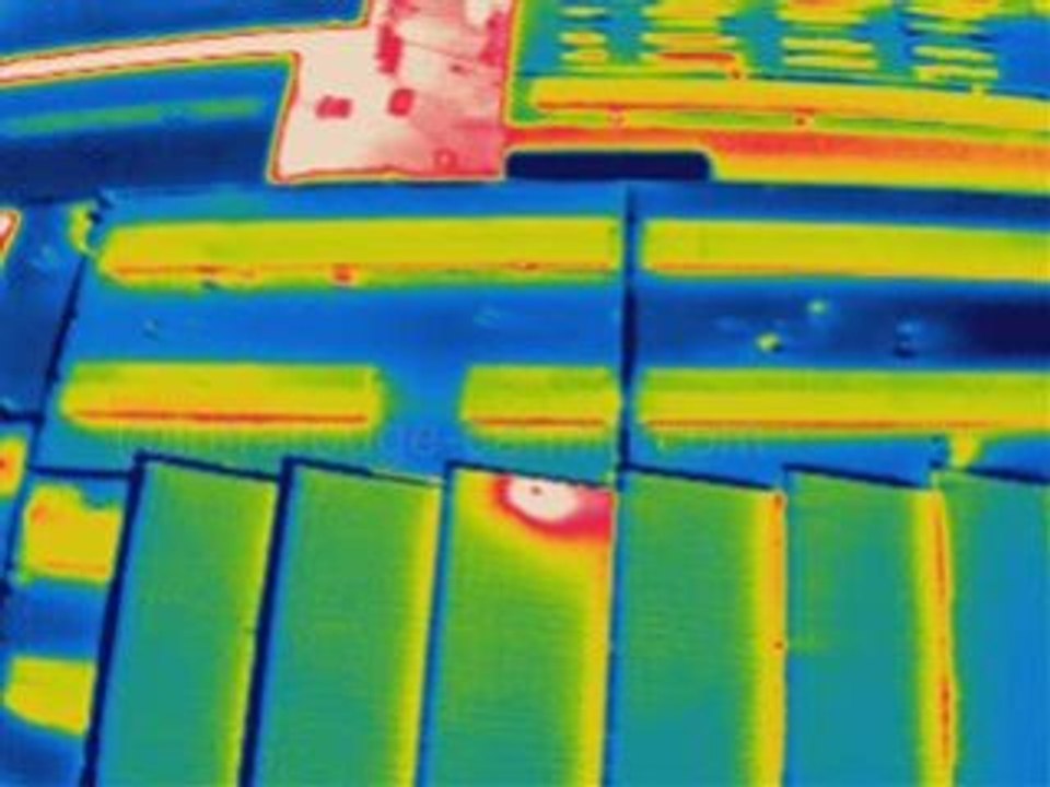 Thermographie aerienne par ballon captif infrarouge carmin