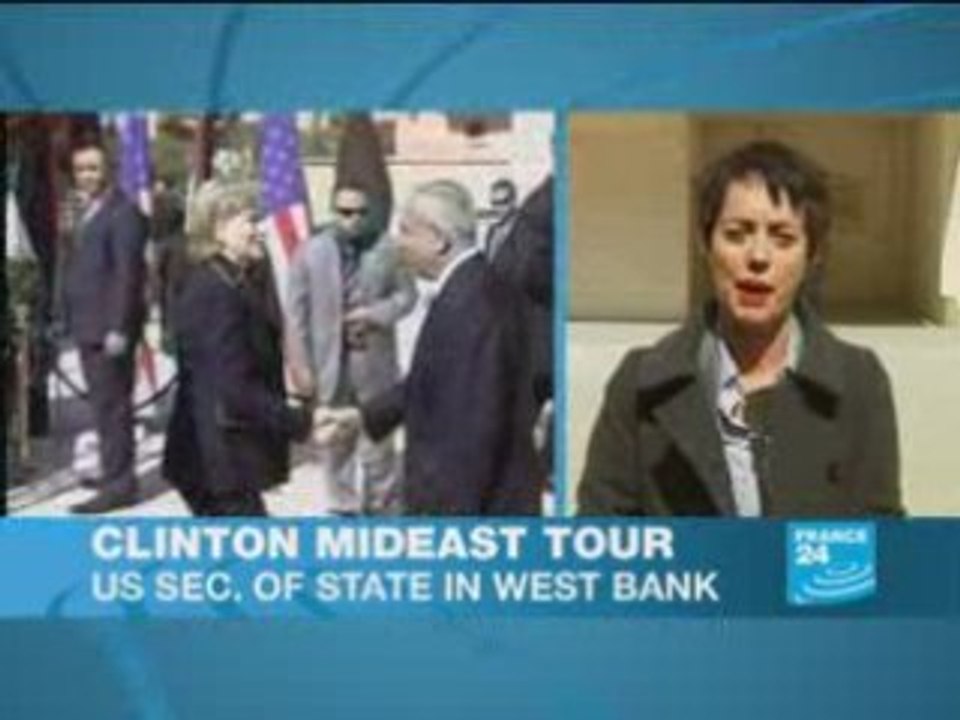 Clinton criticises Israel's plans