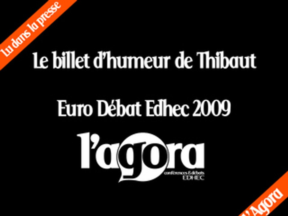 Billet d'humeur EDE 2009