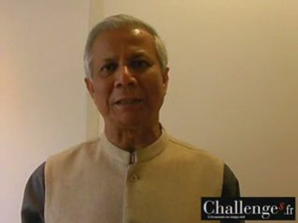 Muhammad Yunus: le microcrédit et la crise (Paris, 4/03/09)