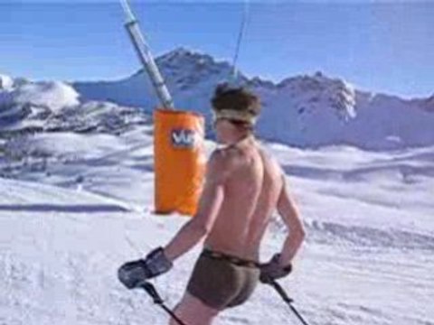 Ski à Vars, pari très con