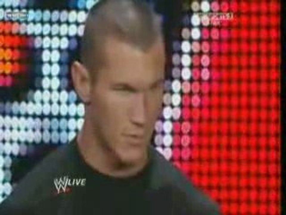 RAW 15/12/08 Randy Orton Manu Cody Rhodes attacks Batista