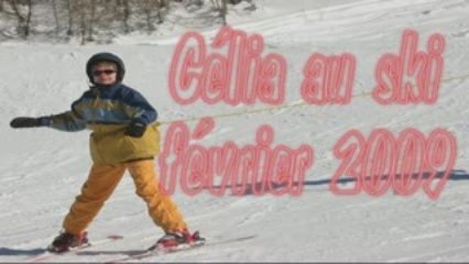 Célia au ski Février 2009