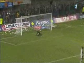 But du 2-1 , frappe exceptionnelle de Jérémy Choplin