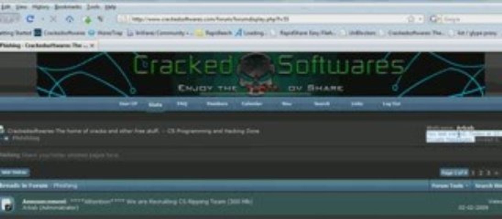 How to hack,Phish ,Crack rapidshare ,Megaupload premium