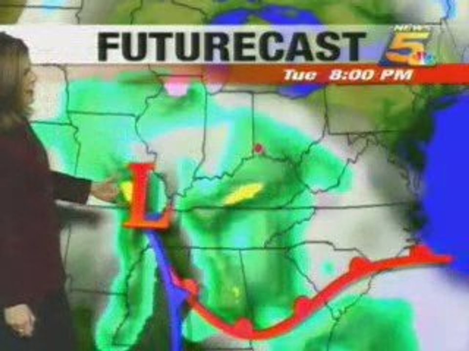 WLWT 5 Afternoon Forecast by Kristen Cornett - (2004)
