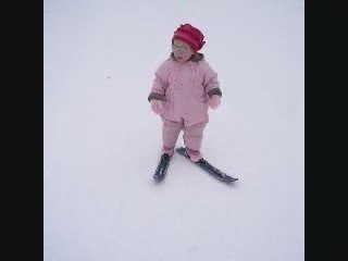 léa skie pour la première fois