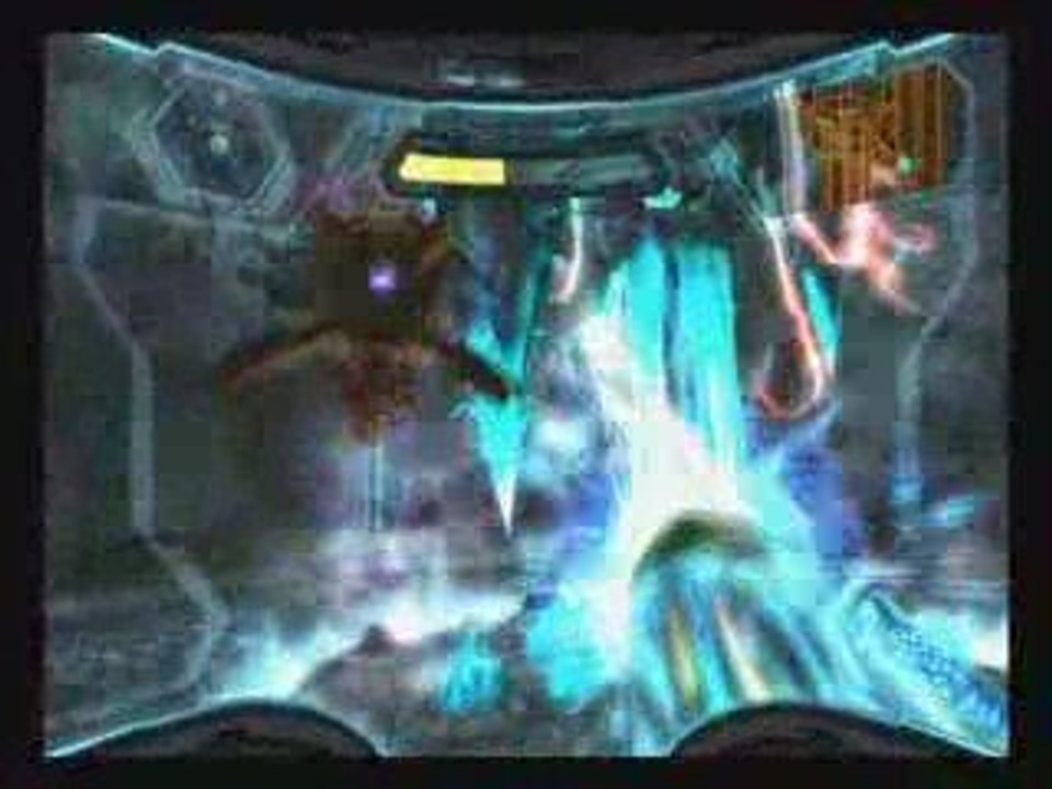 metroid prime 3 combat avec un bebe Leviatan
