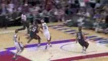 NBA Delonte West steals the pass...LeBron James finishes wit