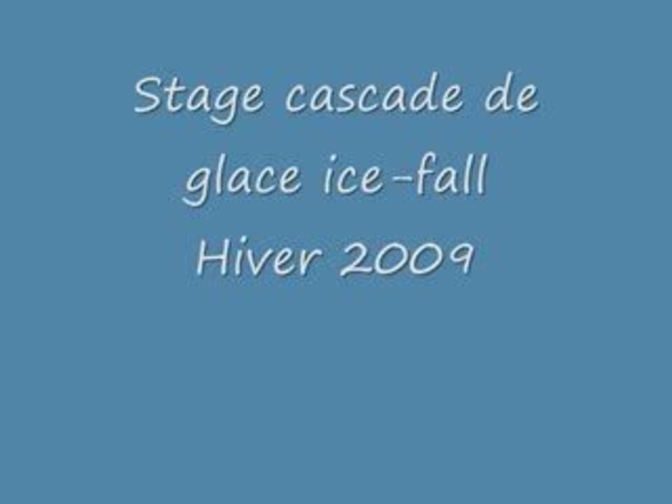 Film glace ice fall