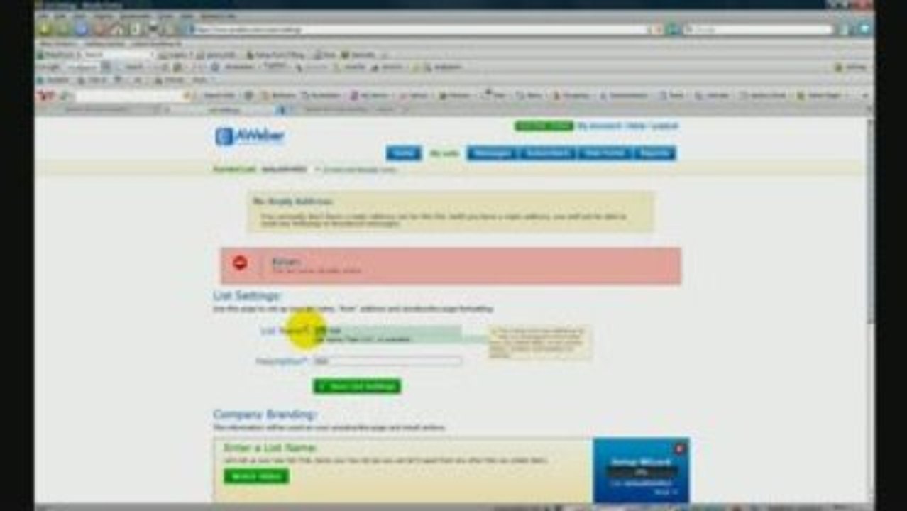 How To Put a Aweber Form on Your Blog - Part One