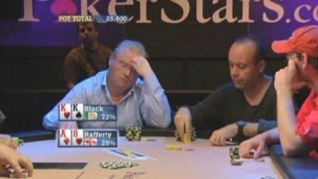 Poker EPT 3 Londres Black Raises With Cowboys