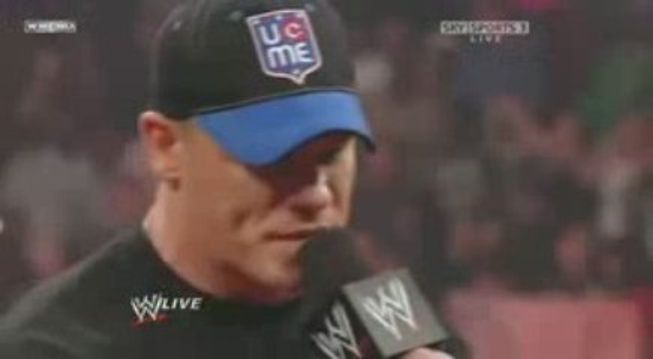 Cena reveals Vickie's affair! Raw, 3/9/09