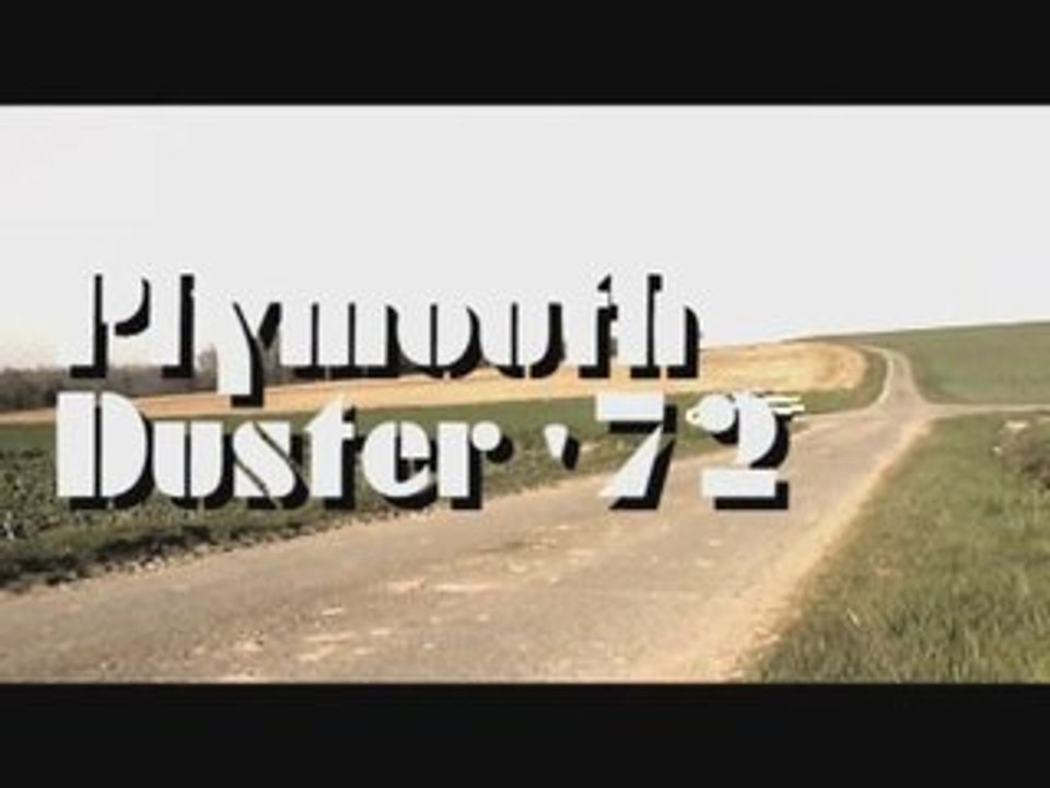 Plymouth Duster 1972 burnout & road test in board