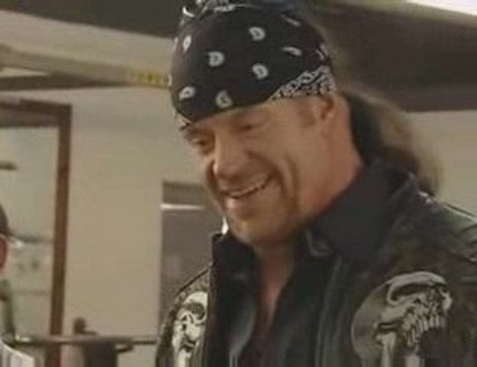 Undertaker et Batista en Grande Bretagne.