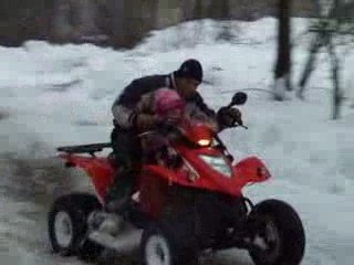 Laurent et charlotte quad neige