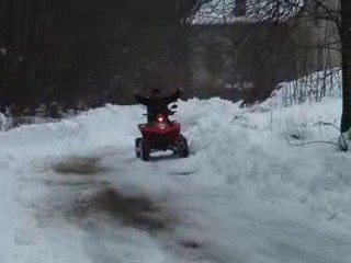 Hugo et laurent neige quad