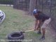 Houston Fitness Coach & Trainer Uses A Tire, Sledgehammer...