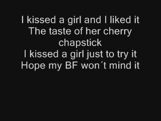 Cathy Perry I kissed a girl lyrics