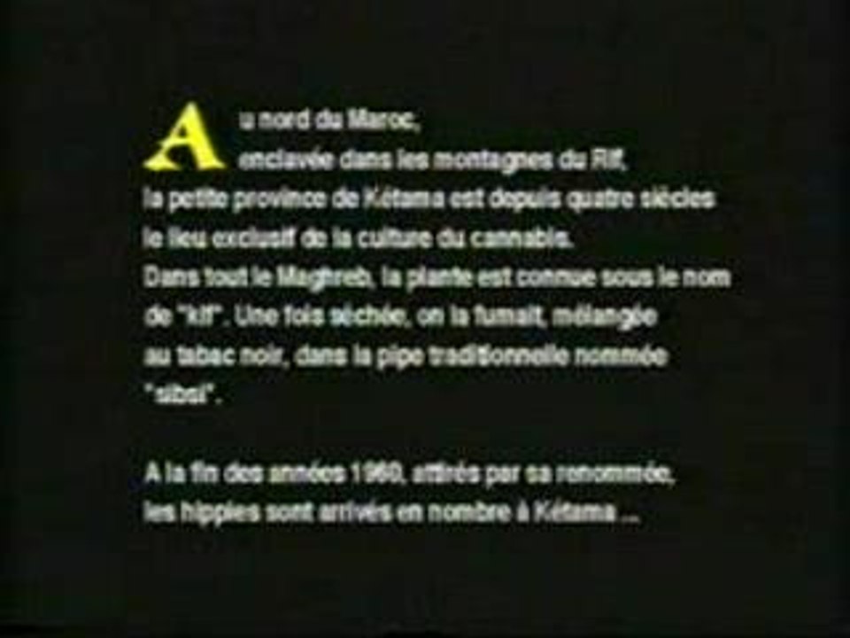CANABIS HASCHICH AU MAROC DOCUMENTAIRE