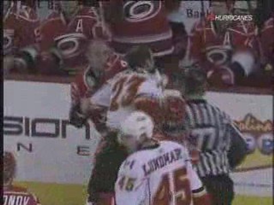 Hurricanes - Flames Highlights (3/6/09)