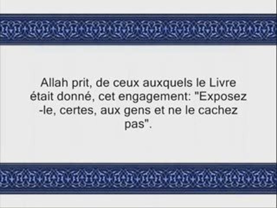 Coran sourate 003 ali-imran la famille d'imran  6/6 vostfr