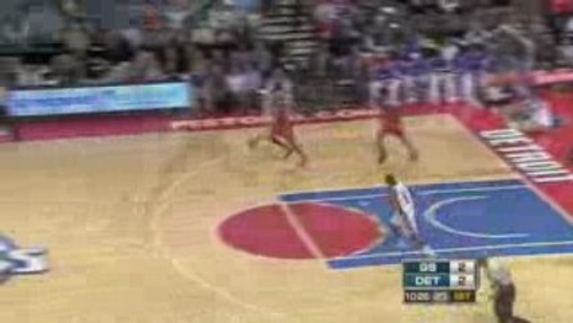 NBA Anthony Randolph swats this Rodney Stuckey shot off the
