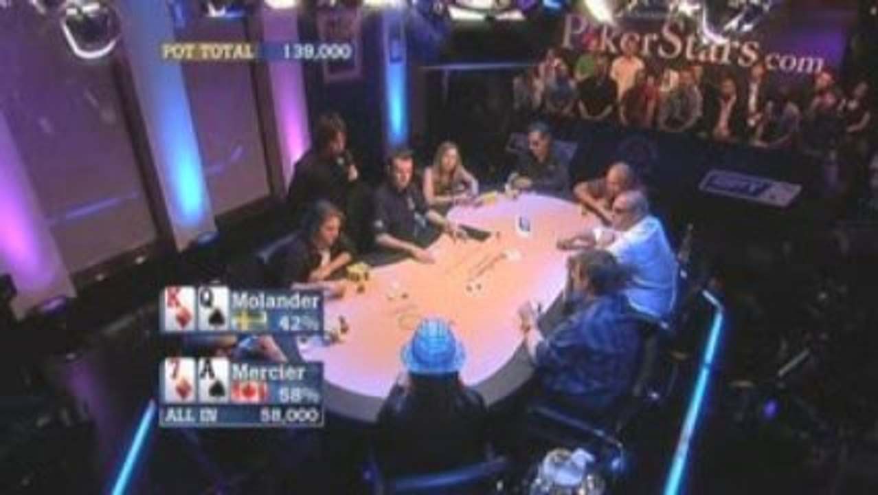Poker EPT 3 Londres Patient Isabelle Mercier Moves All In