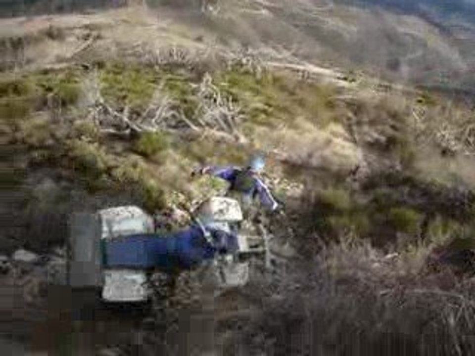 chute en quad