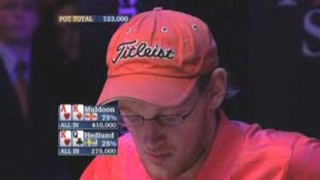 Poker EPT 3 Londres Hedlund On Tilt