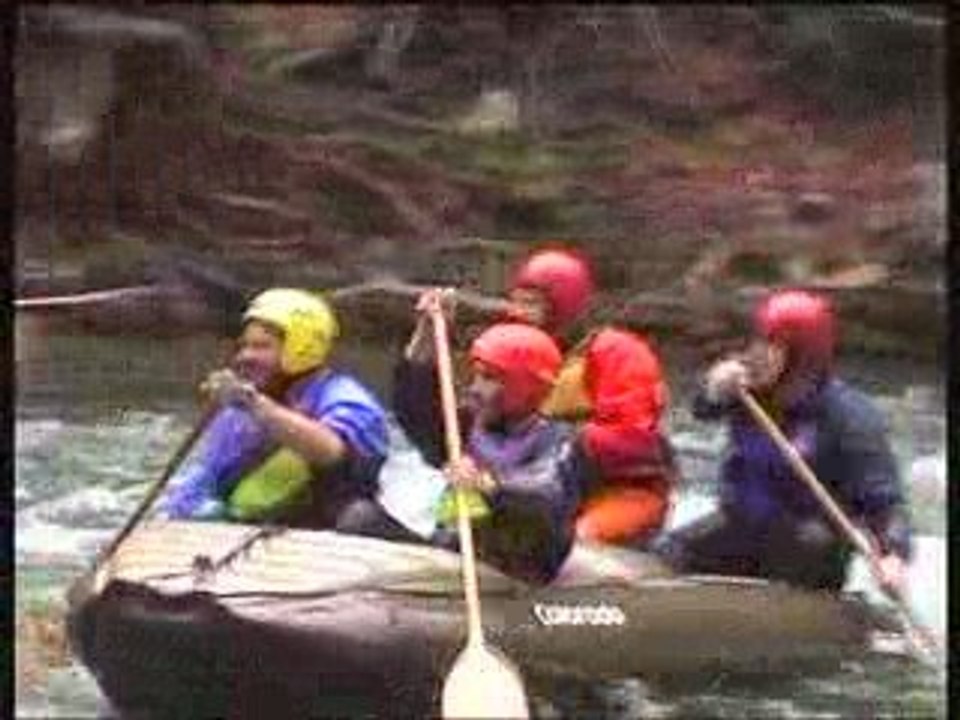 Próchno w kajaku - rzeka Lieser, Austria , WW III