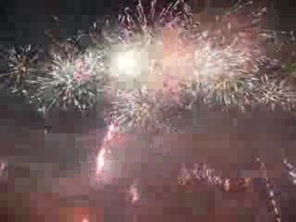 Feu d'artifice Lille - Lyon stade de france 7 mars 2009