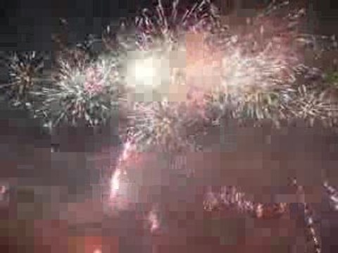 Feu d'artifice Lille - Lyon stade de france 7 mars 2009