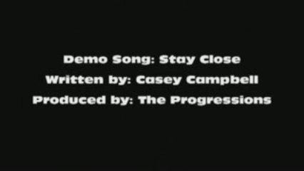 The Progressions Demo Song "Stay Close" Snippet