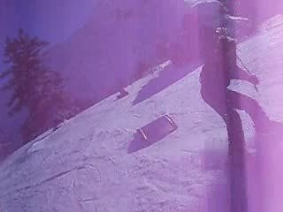 Christophe en snowboard.