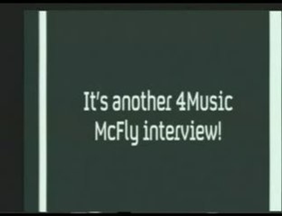 McFly - 4music interview stream - Julho 2008