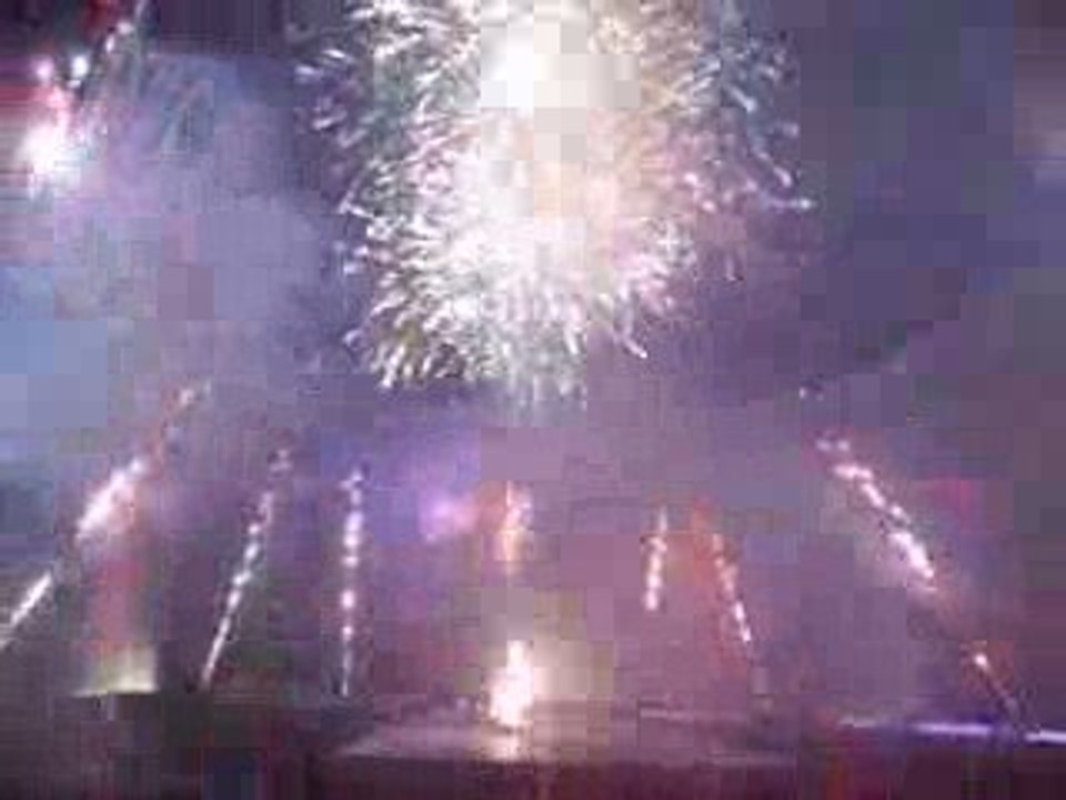 Feu d'artifice Lille Lyon stade de france 7 mars 2009