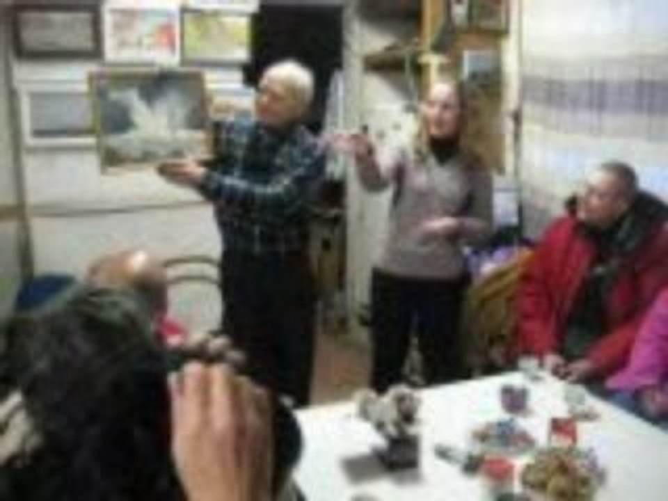 visite  atelier du peintre Evgueni Ouchakov 2